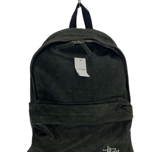 ステューシー] CANVAS BACKPACK バックパック WASHED BLACK STUSSY
