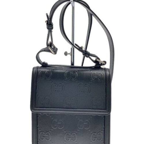 gucci ショルダーバッグ GUCCI(グッチ) / ショルダーバッグ/レザー/BLK/62578 | 中古品の販売