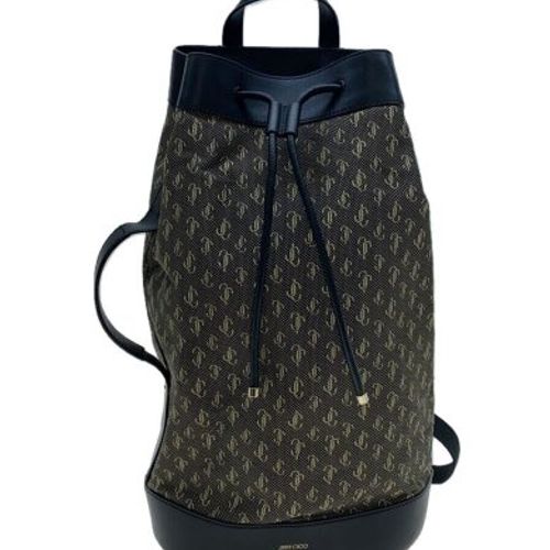 JIMMY CHOO(ジミーチュウ) / EVAN BACKPACK RAU/JCロゴ/BLK/総柄