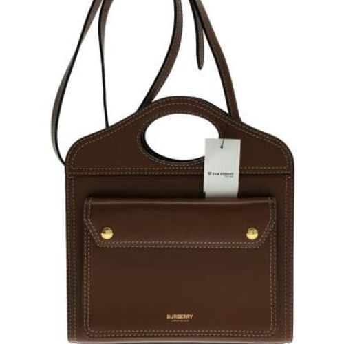BURBERRY(バーバリー) / Mini Topstitched Leather Pocket Bag