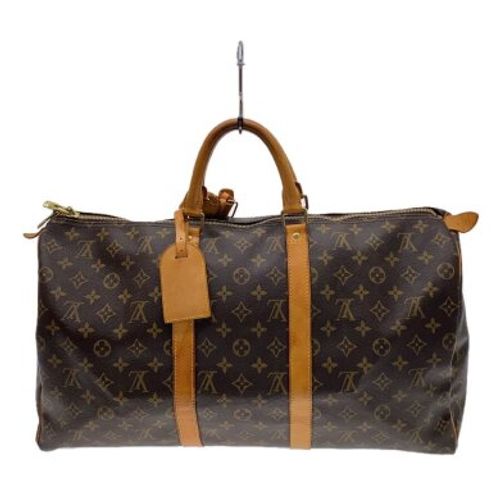 ✨美品✨ヴィトン ボストンバッグ モノグラム キーポル50 キャンバス ルイヴィトンキーポル 50 14145 ブラウン ユニセックス