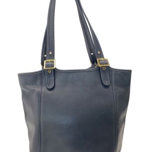 COACH(コーチ) / トートバッグ/レザー/NVY/無地/D8C-9090