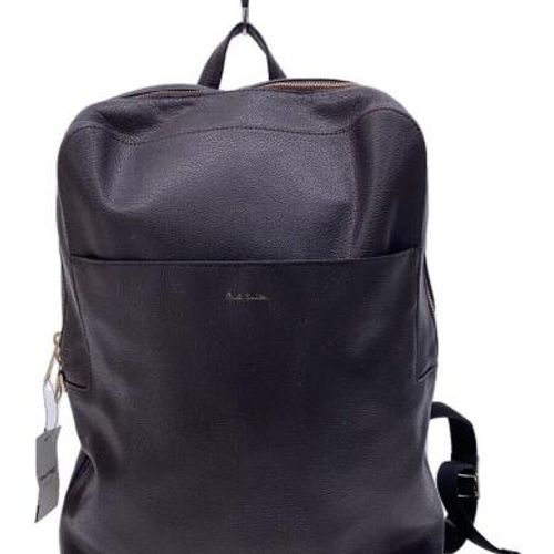 未使用級 ポールスミス レザーバッグパック リュック インレイドストライプ Paul Smith(ポールスミス) / リュック/レザー/BRW/インレイド