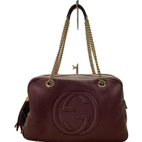 美品 GUCCI グッチ ソーホー トートバッグ チェーン 353126 黒 グッチソーホー チェーントート インターロッキングG 黒
