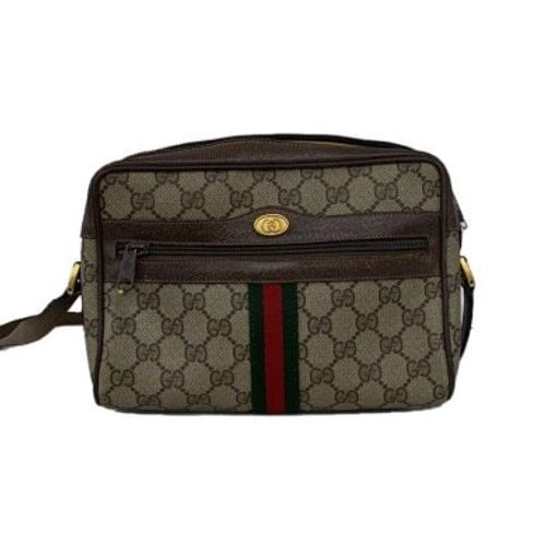 GUCCI(グッチ) / ショルダーバッグ/レザー/BRW/総柄 | 中古品の販売