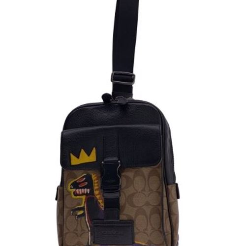 COACH x バスキア Pez Dispenser バックパック 黒 メンズ COACH x バスキア Pez Dispenser バックパック 黒 メンズ