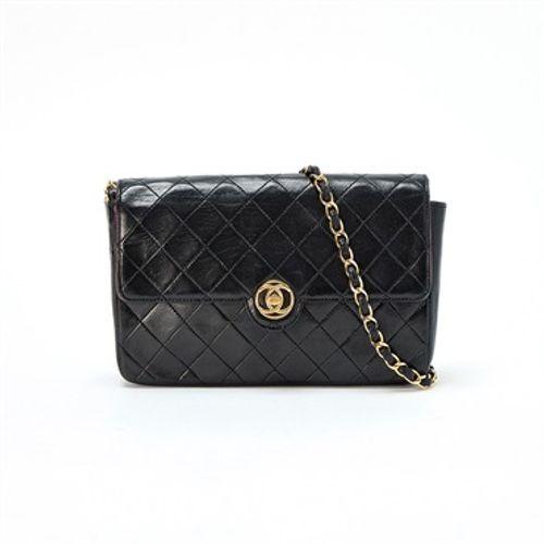 CHANEL ミニ マトラッセ シングルフラップシングルチェーン ショルダーバッグ ブラック ラムスキン | MixTHINKS（ミックスシンクス）  ｜ 中古ブランド品・ブランド古着のセレクトショップ