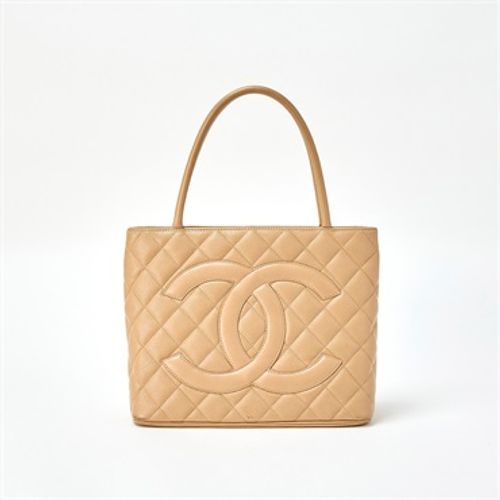 CHANEL マトラッセ 復刻 トートバッグ ベージュ ゴールド キャビアスキン | MixTHINKS（ミックスシンクス） ｜  中古ブランド品・ブランド古着のセレクトショップ