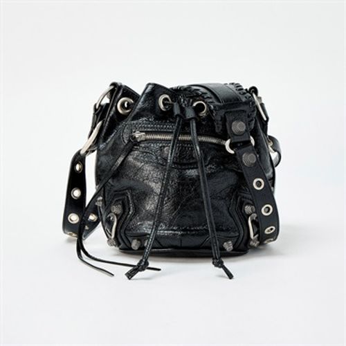 BALENCIAGA ルカゴール ショルダーバッグ ブラック シルバー レザー | MixTHINKS（ミックスシンクス） ｜  中古ブランド品・ブランド古着のセレクトショップ