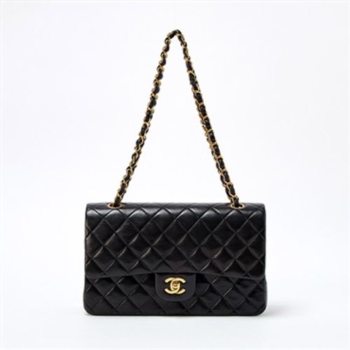 CHANEL マトラッセ ダブルフラップダブルチェーン 25 ショルダーバッグ ブラック ゴールド ラムスキン |  MixTHINKS（ミックスシンクス） ｜ 中古ブランド品・ブランド古着のセレクトショップ