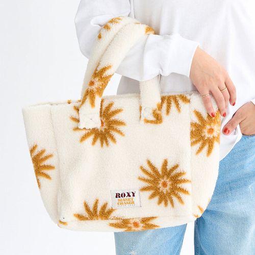 Roxy ALL DAY TOTE BAG ウィメンズ フラワー柄ボアトートバッグ &lt