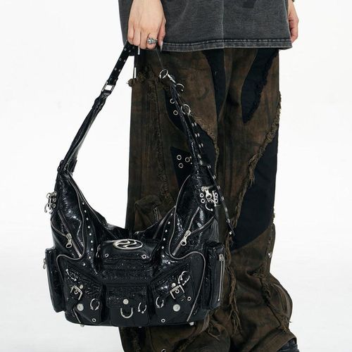 PERSONSOUL*SheepskinShoulderBag ブラック　バッグ Personsoul Sheepskin Shoulder Bag - personsoul
