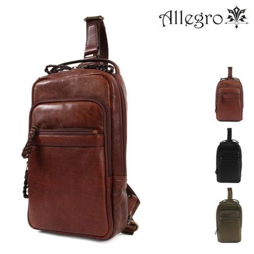 【レビュー投稿で+5％還元】アレグロ ボディバッグ 本革 メンズ 33814 ブオン Allegro ワンショルダー レザー 牛革 クリスマス_mp アレグロ ボディバッグ 本革 メンズ 33814 ブオン Allegro ワン