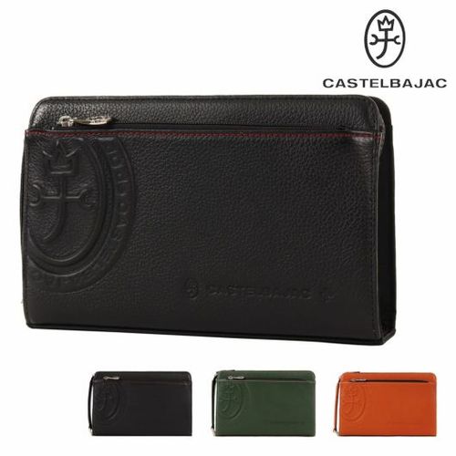 カステルバジャック セカンドバッグ メンズ ハンドル付き レザー