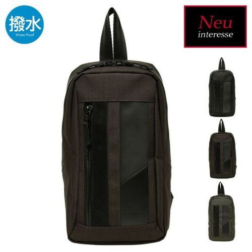 【極美品/新品級】ノイインテレッセ　ボディーバッグ　3524 黒　ゲハイムニス ノイインテレッセ】ボディバッグ□ゲハイムニス