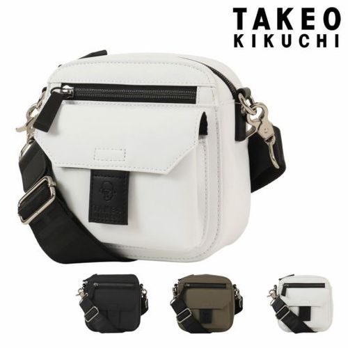 タケオキクチ ブリストル レザーショルダーバッグ ヨコ型 No