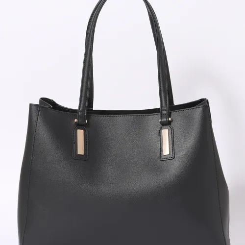 黒いトートバッグとポーチセット サンローラン SAINT LAURENT バッグ トートバッグ ポーチ セット