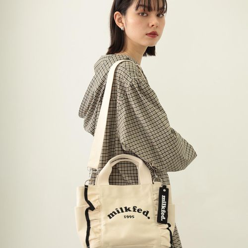 TIERED RUFFLE TOTE milkfed ミルクフェド　バッグ MILKFED. トートバッグ TIERED RUFFLE TOTE レディース