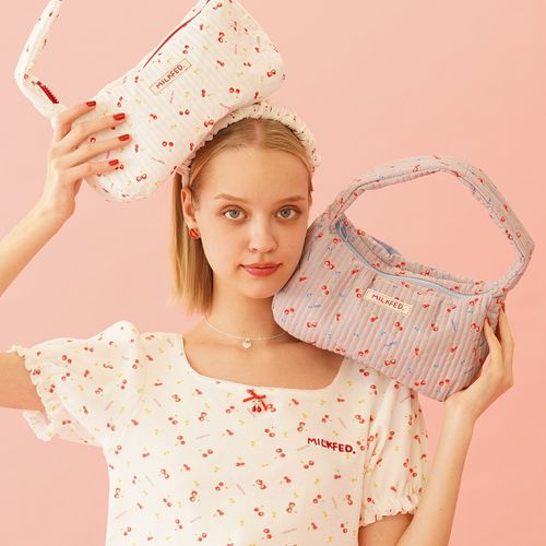 バッグ Cherry-Pattern Scarf& Tote Set Amazon.com: QsirBC Cherry Decor Design Tote Bag for Women