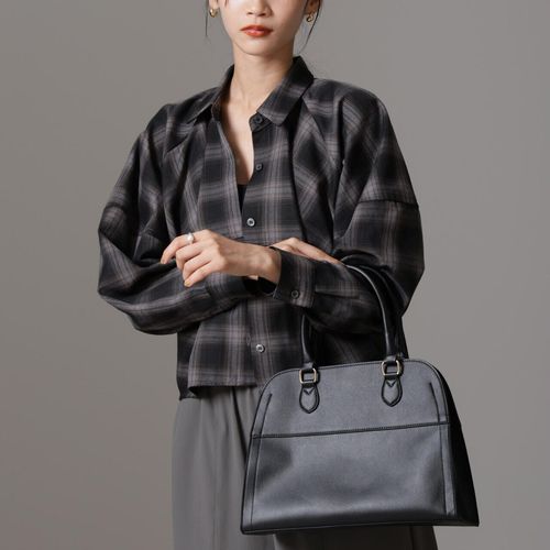 ブラック 合成皮革 ボストンバッグ ボストンバッグ 合成皮革 大容量トラベルバッグ レディース : ZOZOTOWN