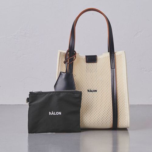 hALON＞ スクエア メッシュ トートバッグ Sサイズ