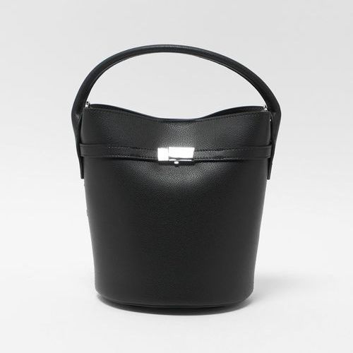 スクエアメタル バケットバッグ