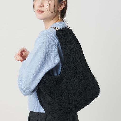 一部別注】＜VIOLAd'ORO＞ELMO ボア チェーン ショルダーバッグ