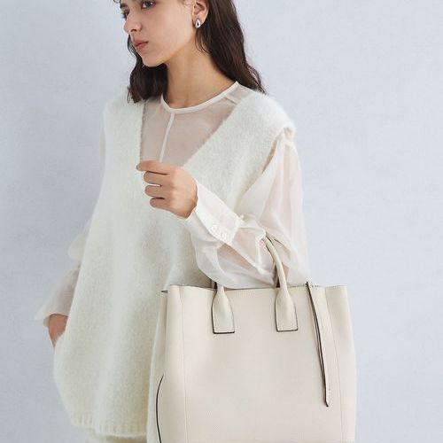 2WAY ZIP ポケット A4 トートバッグ