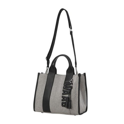 WOMEN バイカラーカートバッグ ブラック