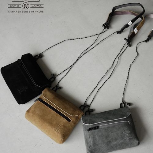 091753]AS2OV(アッソブ) WATER PROOF SUEDE Sacoche Wallet ウォーター