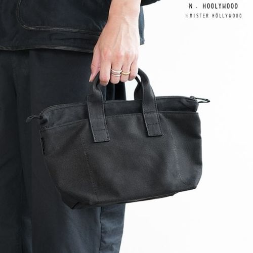 N.HOOLYWOOD エヌハリウッド トートバッグ フェイクレザー ブラック N.HOOLYWOOD - N.HOOLYWOOD COMPILE BAG / エヌハリウッド