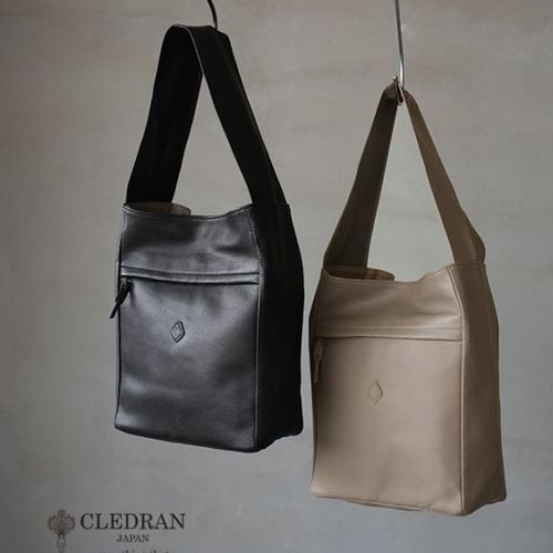 CL3842]【保存袋付き】CLEDRAN(クレドラン)HALLE WIDE HANDLE TALL BAG