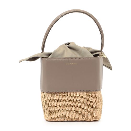 VIOLAd'ORO ヴィオラドーロ　2wayカゴバッグ　アバカ　スクエア型 VIOLA d'ORO 2wayかごバッグ VIOLAd'ORO ヴィオラドーロ 2wayカゴ