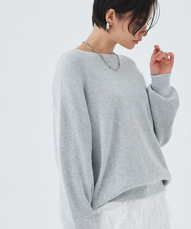 ニット シャギー アルパカ混 Vネック レディース RASW あすつく RASW（ラス）の「[RASW]Vネックアルパカシャギーニット（ニット