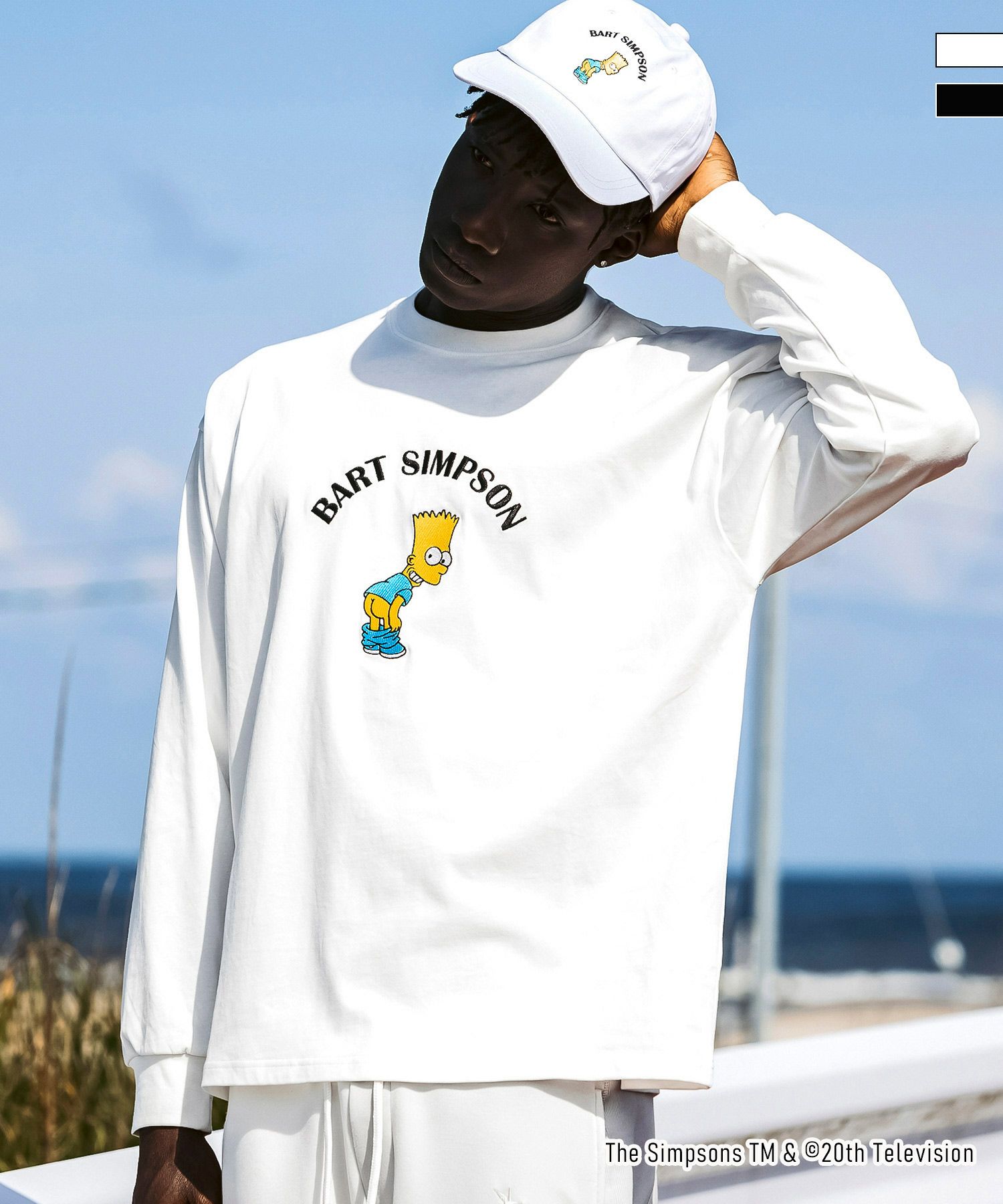 【1PIU1UGUALE3 RELAX】 The Simpsons シンプソン ロングTシャツ 1PIU1UGUALE3 RELAX(ウノピゥウノウグァーレトレ リラックス