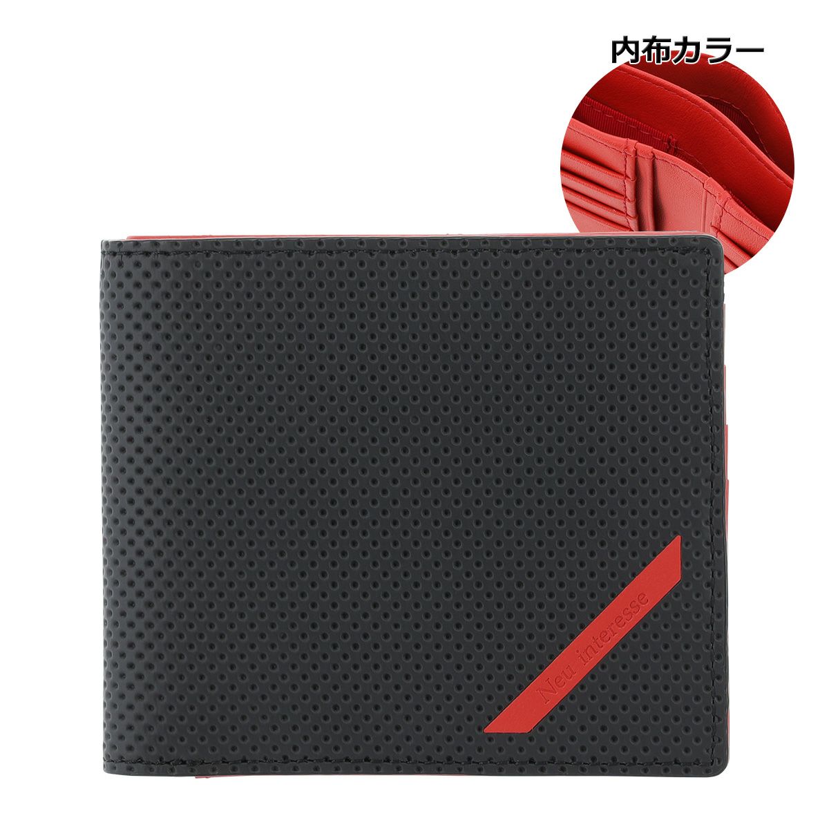 ノイインテレッセ 二つ折り財布 スラッシュ メンズNeu-004 Neu