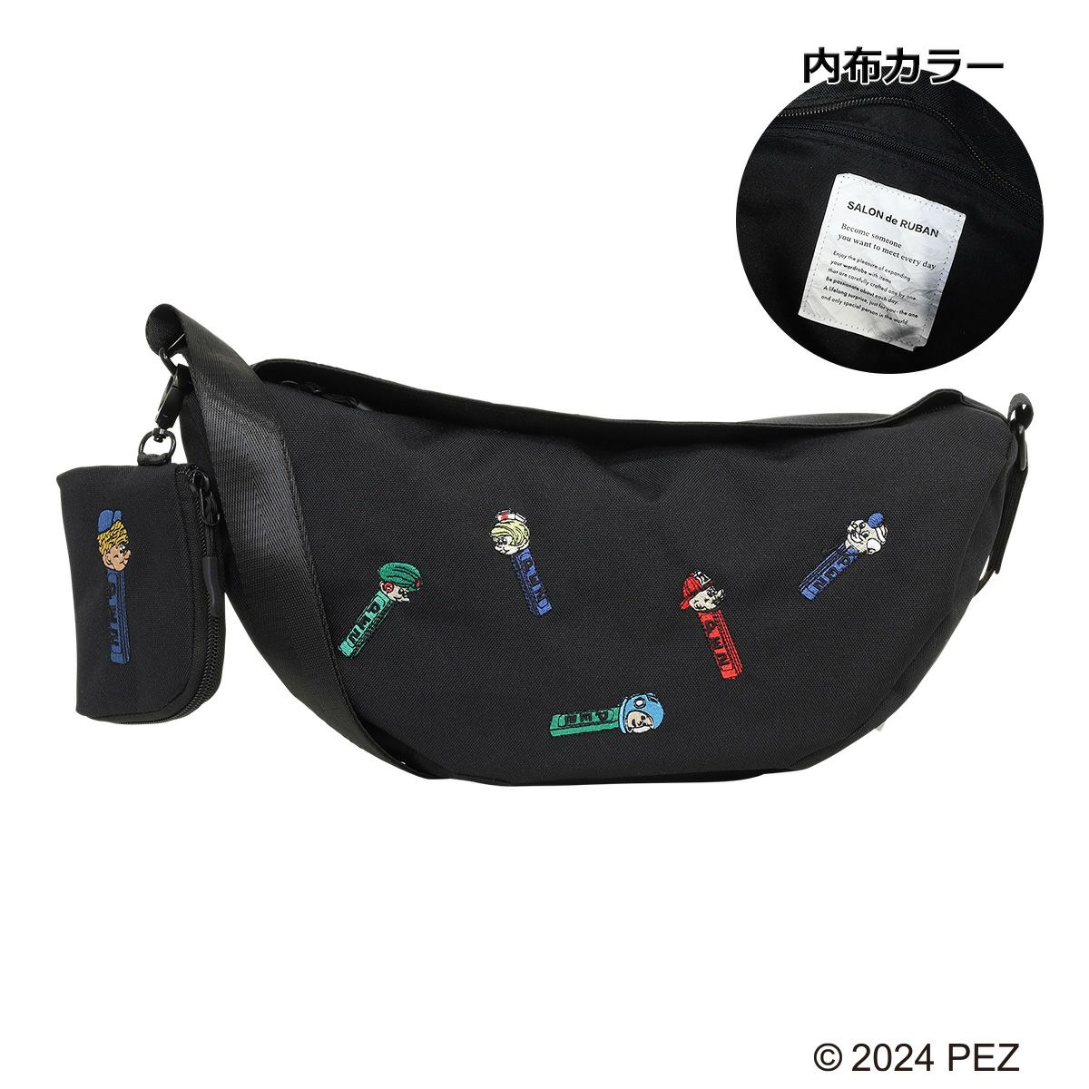 ロラライハリス♡ラベンダーピンクベルベット♡刺繍のワンハンドル肩掛け巾着バッグ♡ ロラライハリス♡ラベンダーピンクベルベット♡刺繍のワン