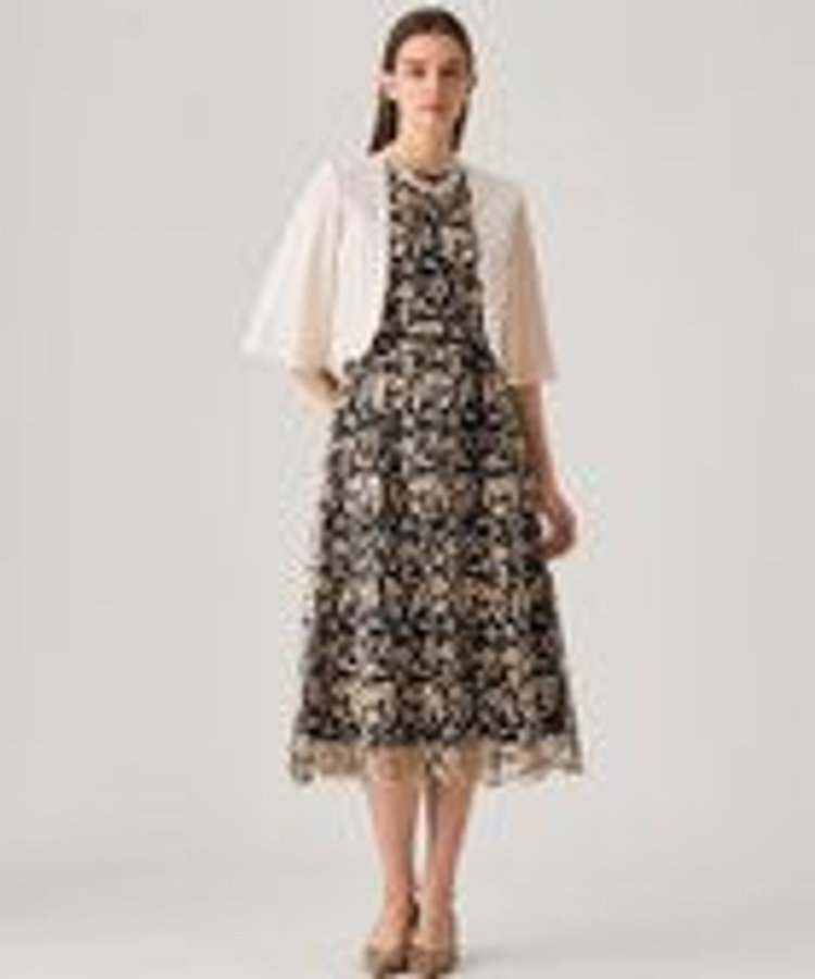 バックサテンフレアスリーブボレロ|ANAYI OFFICIAL ONLINE STORE