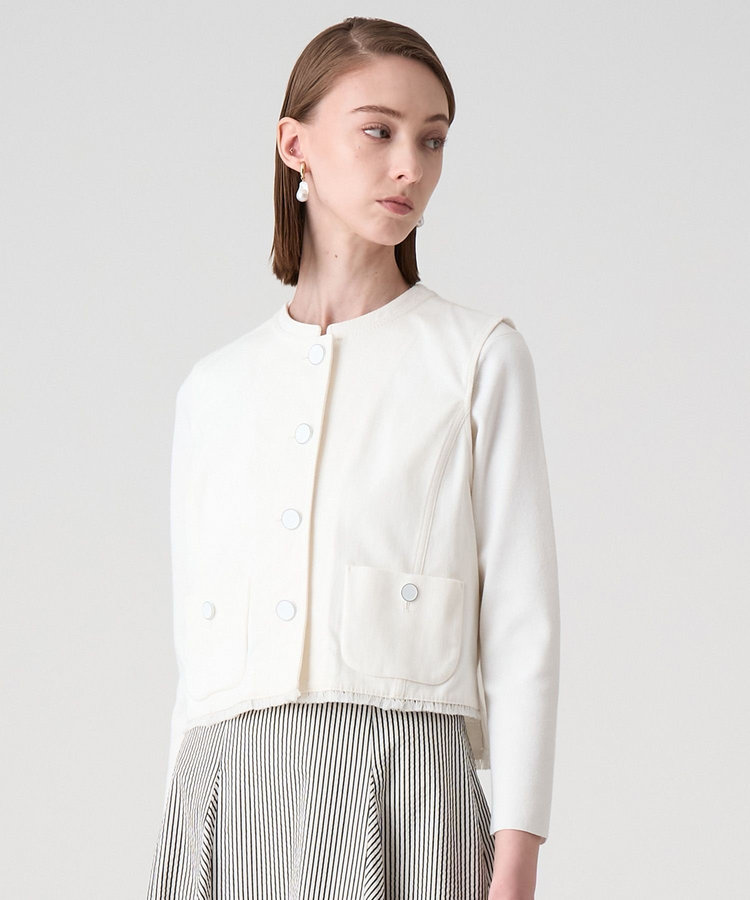 アナイ　ANAYI ジレ　36 trim_ofany_item0b6b1a26be8011e