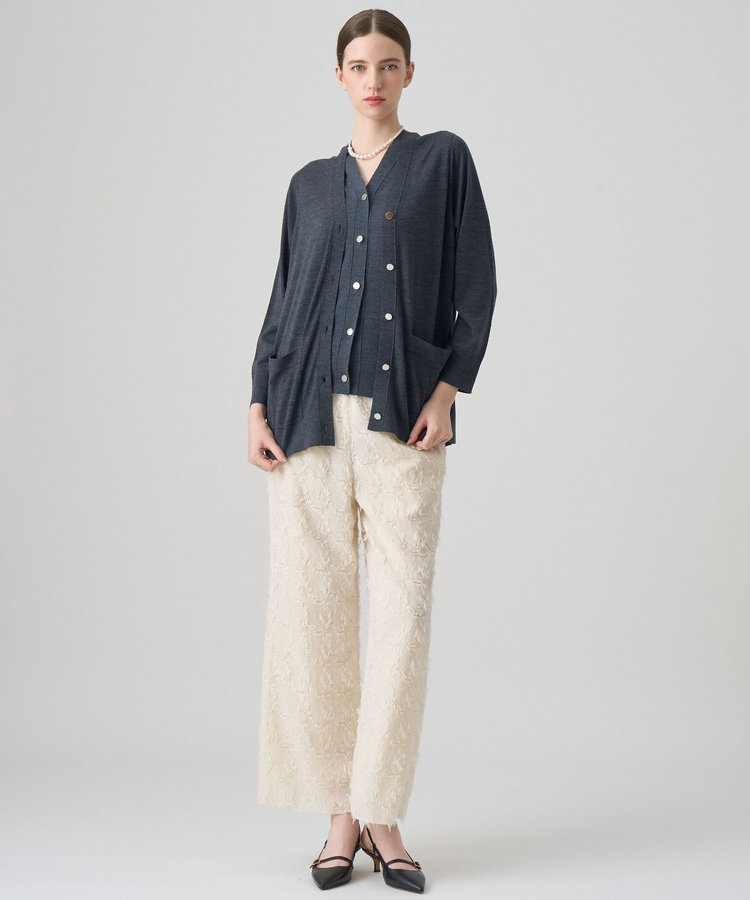 カットジャガードワイドパンツ|ANAYI OFFICIAL ONLINE STORE