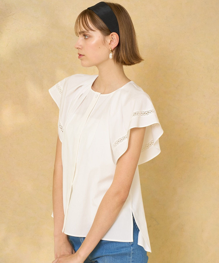 ブロードフレアスリーブ ブラウス|ANAYI OFFICIAL ONLINE STORE