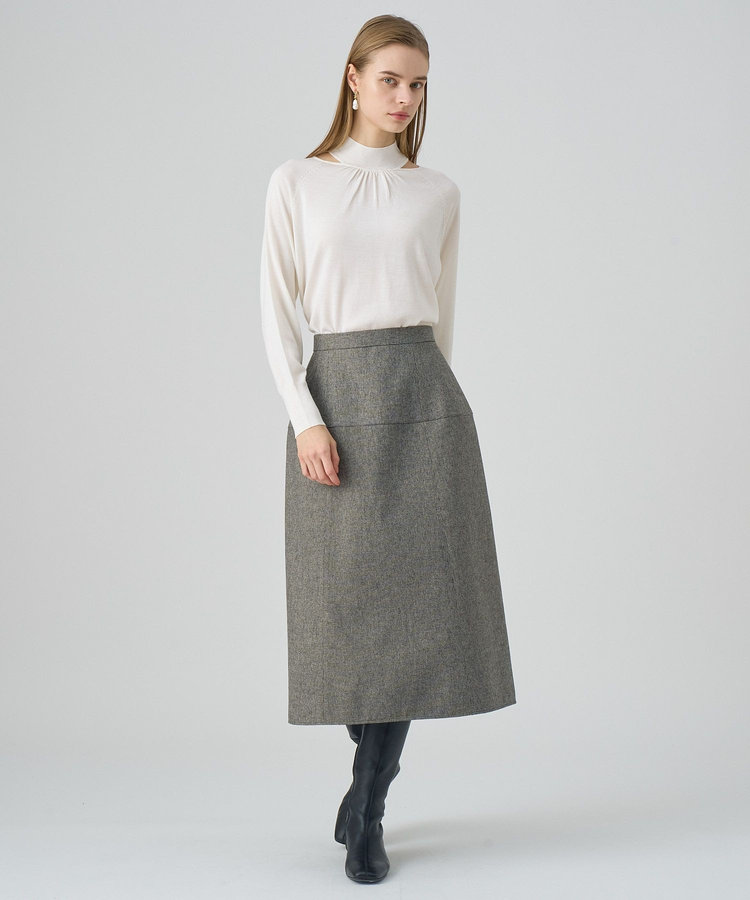 新品☆ANAYIウールカシミヤドロップショルダー プルオーバー