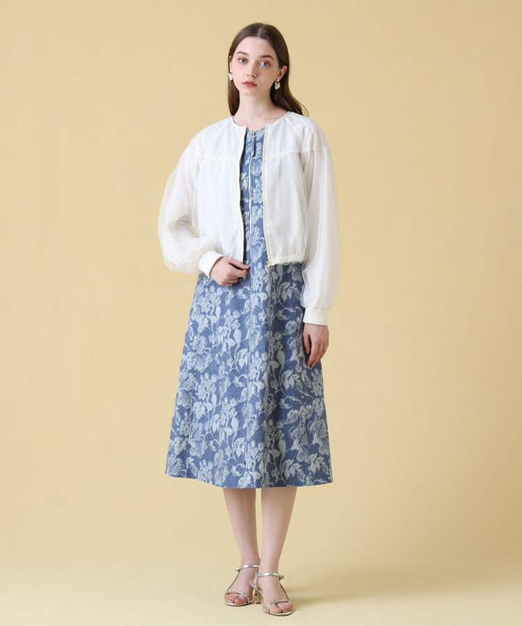 flowersです★美品★24SS ギャザーチュールブルゾン ギャザーチュールブルゾン / GRACE CONTINENTAL | GRACE