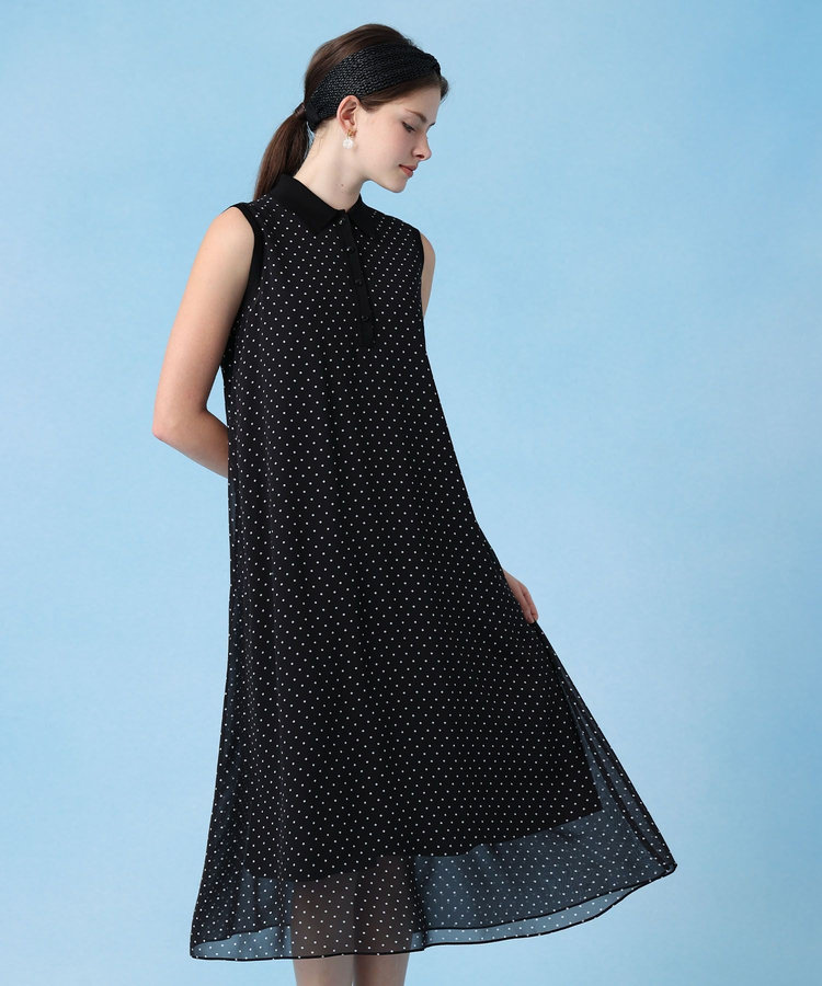 再入荷商品 シフォンコンビ配色カラー ワンピース|ANAYI ONLINE OFFICIAL ワンピース