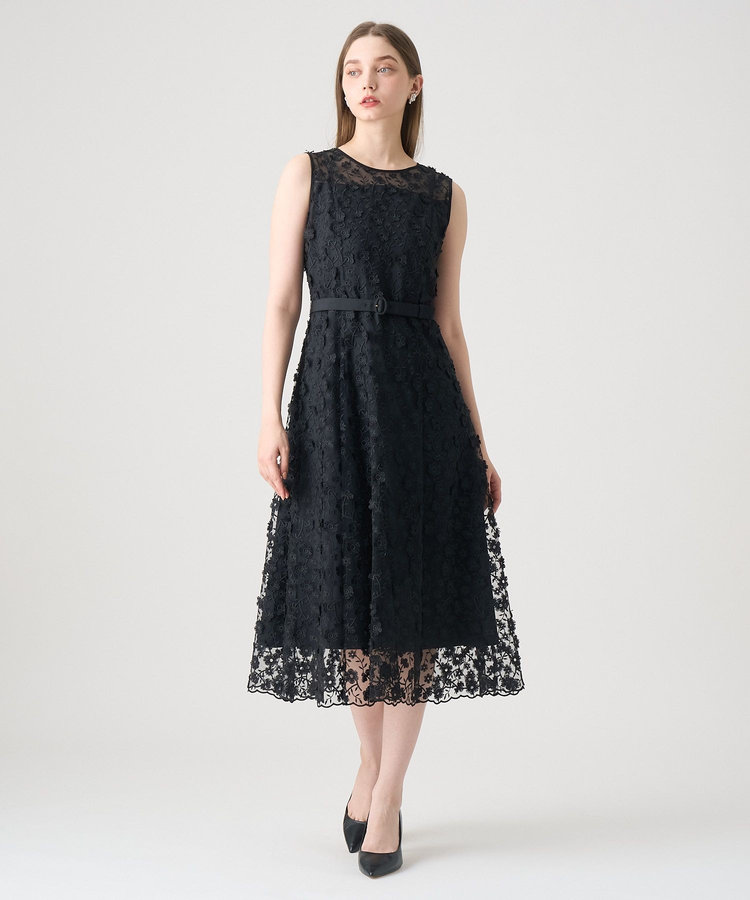 美品✨ANAYIワンピース ビッグフラワープリントAライン ANAYI ビッグフラワープリントAラインワンピース - メルカリ