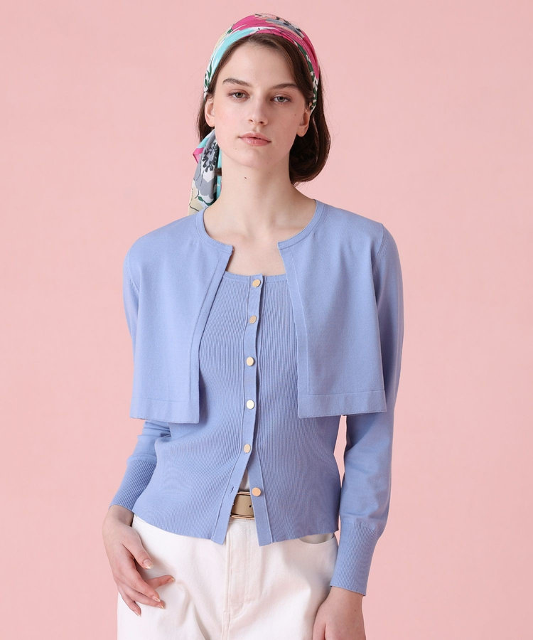 ANAYI】25SS新品 レーヨンストレッチボレロアンサンブル