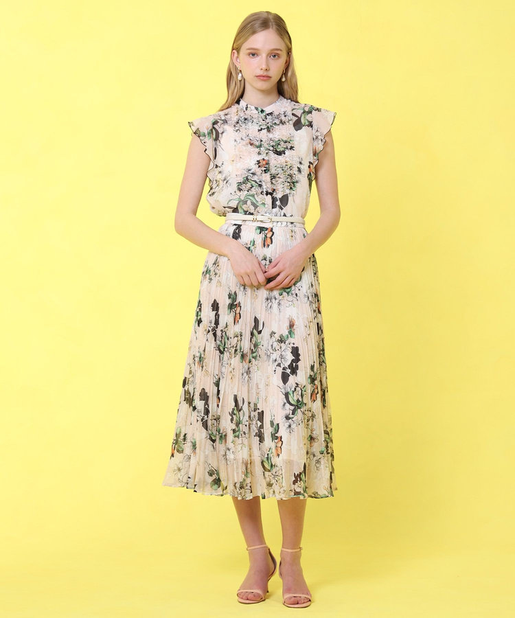 最新最全のをすべて プリント bouquet プリーツスカート|ANAYI ONLINE OFFICIAL スカート
