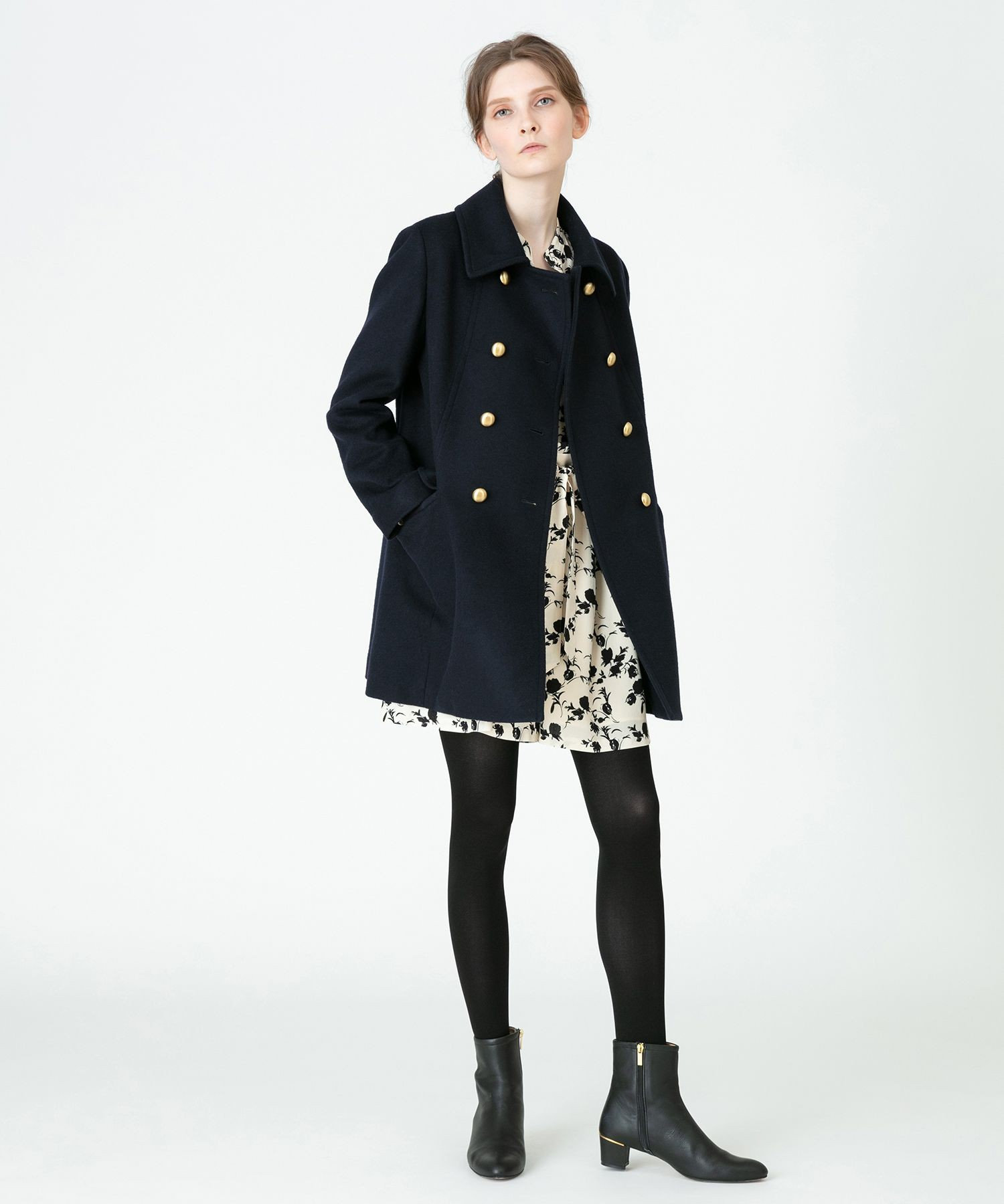 最新デザインの ダブルクロスオフィサーコート|allureville SITE OFFICIAL ジャケット・アウター