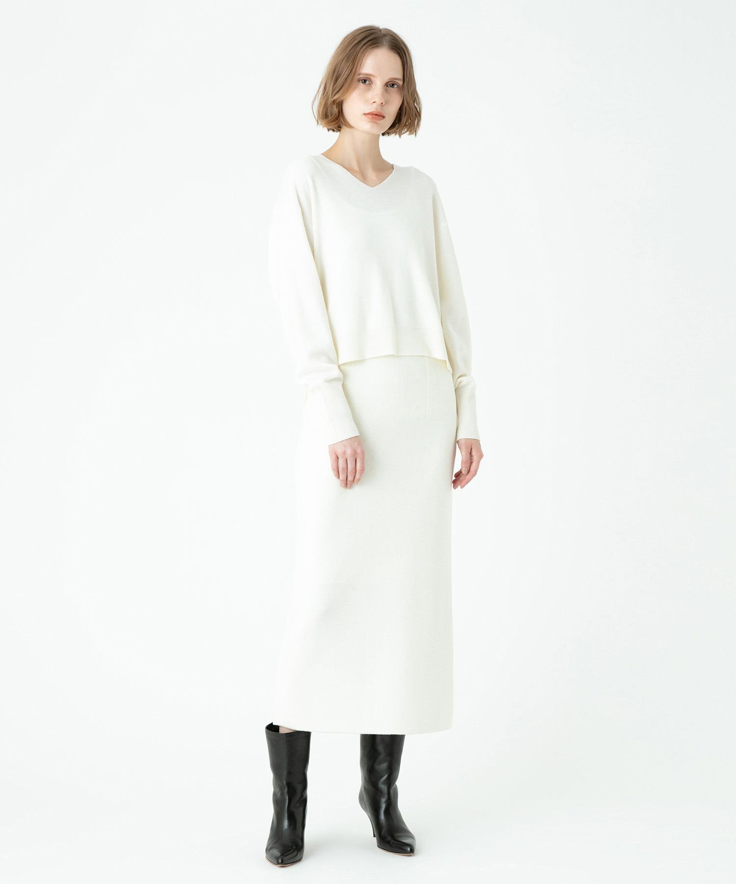 おトク情報がいっぱい！ ウールスムースタイトスカート|allureville OFFICIAL SITE スカート