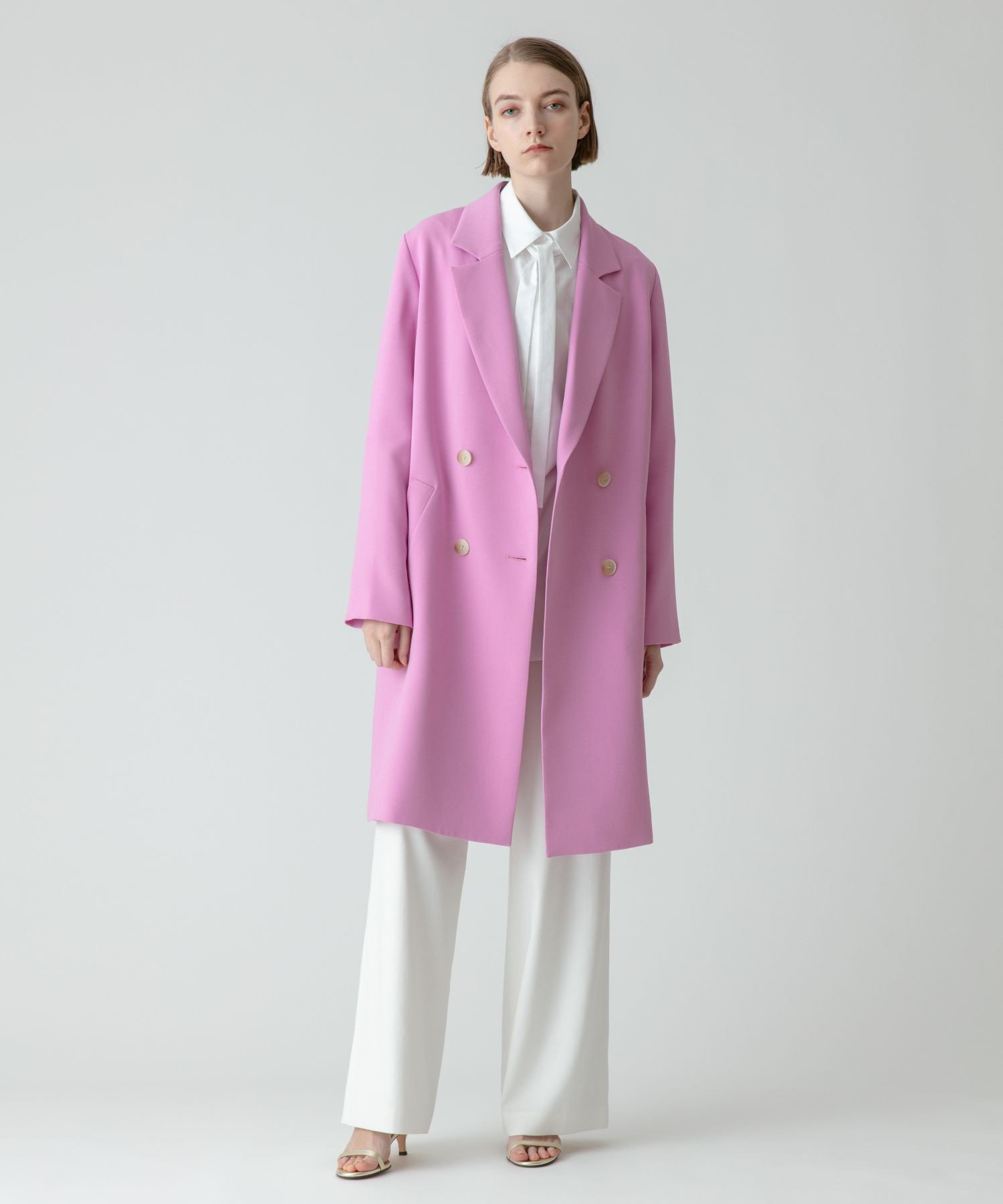 allureville｜ダブルクロスチェスターコート | Rakuten Fashion